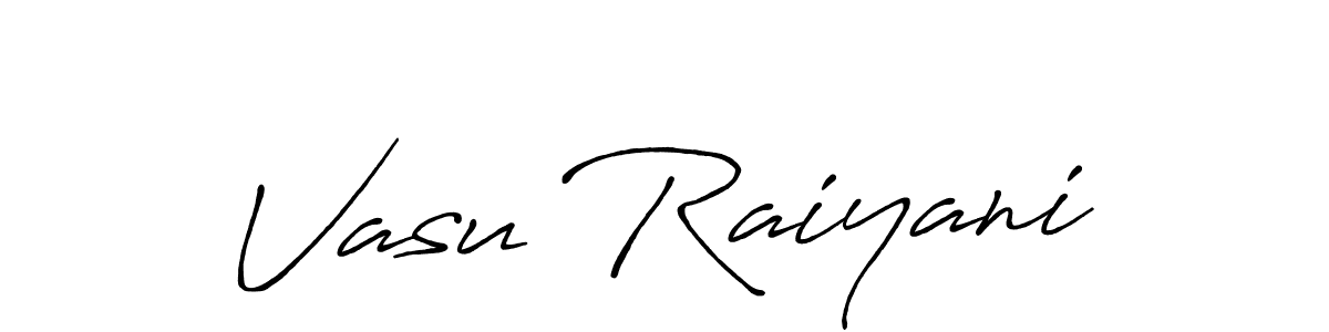 Vasu Raiyani stylish signature style. Best Handwritten Sign (Antro_Vectra_Bolder) for my name. Handwritten Signature Collection Ideas for my name Vasu Raiyani. Vasu Raiyani signature style 7 images and pictures png