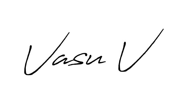 Best and Professional Signature Style for Vasu V. Antro_Vectra_Bolder Best Signature Style Collection. Vasu V signature style 7 images and pictures png