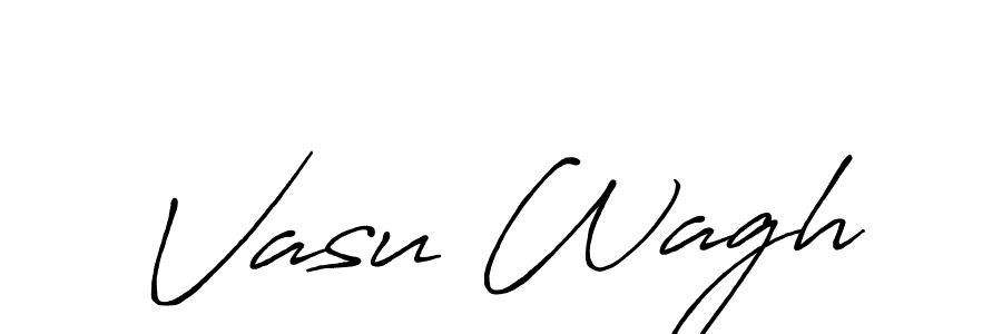 Antro_Vectra_Bolder is a professional signature style that is perfect for those who want to add a touch of class to their signature. It is also a great choice for those who want to make their signature more unique. Get Vasu Wagh name to fancy signature for free. Vasu Wagh signature style 7 images and pictures png