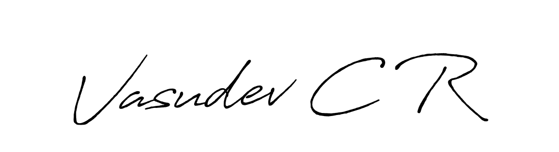You should practise on your own different ways (Antro_Vectra_Bolder) to write your name (Vasudev C R) in signature. don't let someone else do it for you. Vasudev C R signature style 7 images and pictures png
