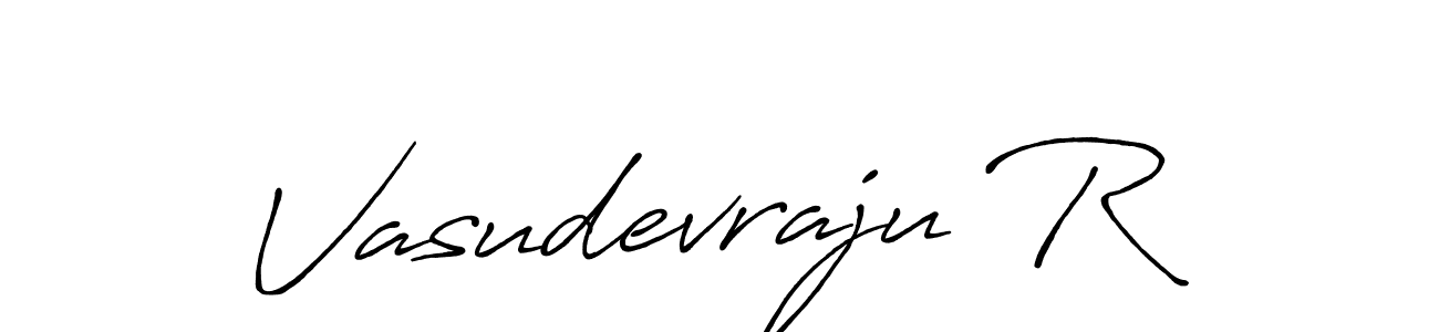 This is the best signature style for the Vasudevraju R name. Also you like these signature font (Antro_Vectra_Bolder). Mix name signature. Vasudevraju R signature style 7 images and pictures png