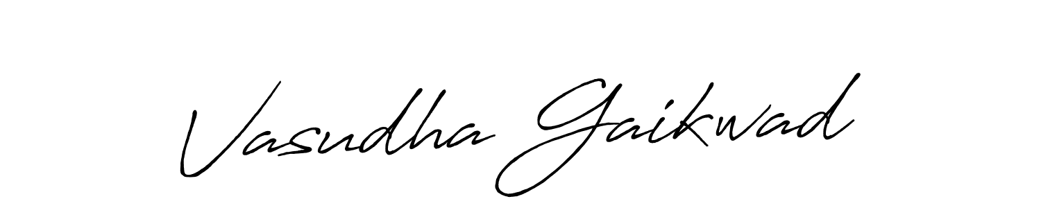 You should practise on your own different ways (Antro_Vectra_Bolder) to write your name (Vasudha Gaikwad) in signature. don't let someone else do it for you. Vasudha Gaikwad signature style 7 images and pictures png