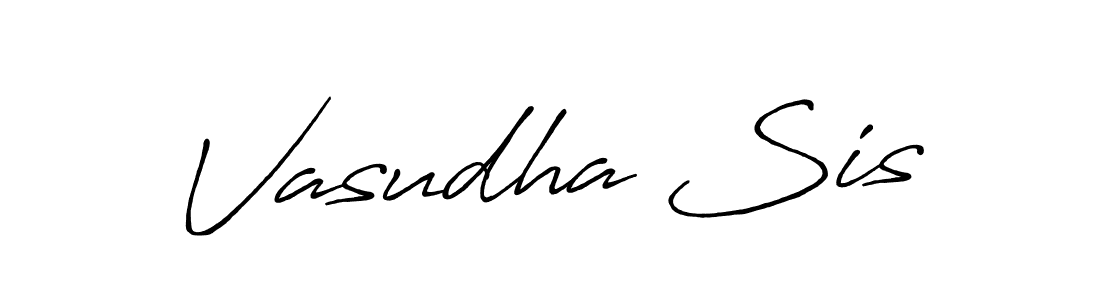 Also we have Vasudha Sis name is the best signature style. Create professional handwritten signature collection using Antro_Vectra_Bolder autograph style. Vasudha Sis signature style 7 images and pictures png