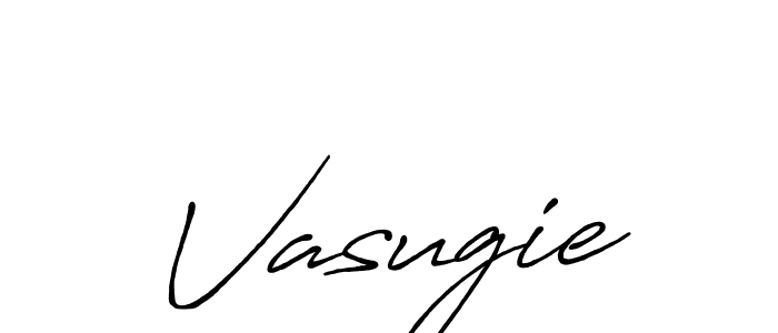 Create a beautiful signature design for name Vasugie. With this signature (Antro_Vectra_Bolder) fonts, you can make a handwritten signature for free. Vasugie signature style 7 images and pictures png