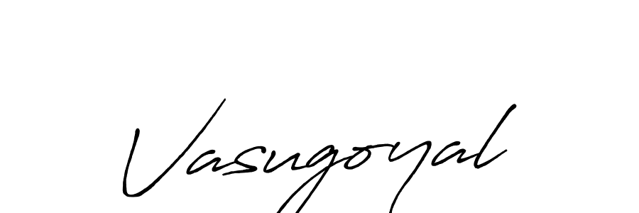 Use a signature maker to create a handwritten signature online. With this signature software, you can design (Antro_Vectra_Bolder) your own signature for name Vasugoyal. Vasugoyal signature style 7 images and pictures png