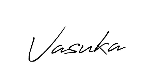 Vasuka stylish signature style. Best Handwritten Sign (Antro_Vectra_Bolder) for my name. Handwritten Signature Collection Ideas for my name Vasuka. Vasuka signature style 7 images and pictures png
