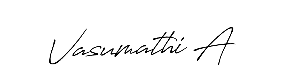 if you are searching for the best signature style for your name Vasumathi A. so please give up your signature search. here we have designed multiple signature styles  using Antro_Vectra_Bolder. Vasumathi A signature style 7 images and pictures png