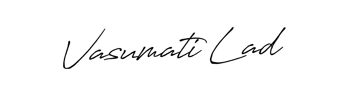 Make a beautiful signature design for name Vasumati Lad. Use this online signature maker to create a handwritten signature for free. Vasumati Lad signature style 7 images and pictures png