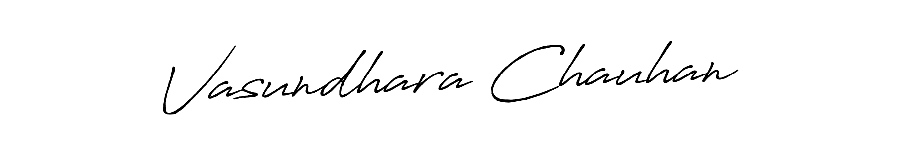 Design your own signature with our free online signature maker. With this signature software, you can create a handwritten (Antro_Vectra_Bolder) signature for name Vasundhara Chauhan. Vasundhara Chauhan signature style 7 images and pictures png