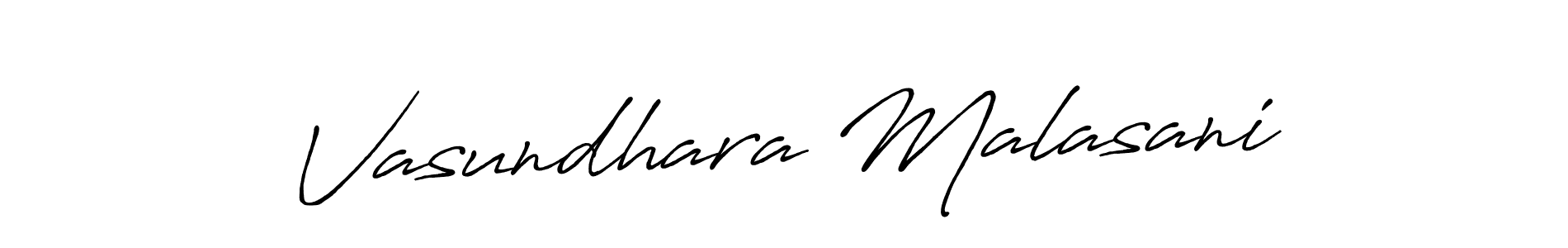 Make a beautiful signature design for name Vasundhara Malasani. Use this online signature maker to create a handwritten signature for free. Vasundhara Malasani signature style 7 images and pictures png