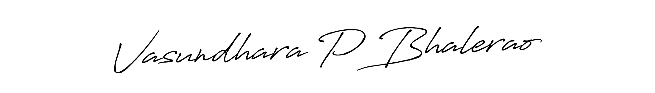 Vasundhara P Bhalerao stylish signature style. Best Handwritten Sign (Antro_Vectra_Bolder) for my name. Handwritten Signature Collection Ideas for my name Vasundhara P Bhalerao. Vasundhara P Bhalerao signature style 7 images and pictures png