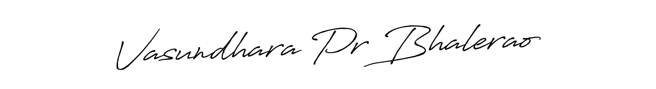 The best way (Antro_Vectra_Bolder) to make a short signature is to pick only two or three words in your name. The name Vasundhara Pr Bhalerao include a total of six letters. For converting this name. Vasundhara Pr Bhalerao signature style 7 images and pictures png