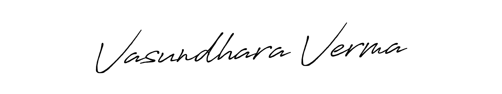 Similarly Antro_Vectra_Bolder is the best handwritten signature design. Signature creator online .You can use it as an online autograph creator for name Vasundhara Verma. Vasundhara Verma signature style 7 images and pictures png