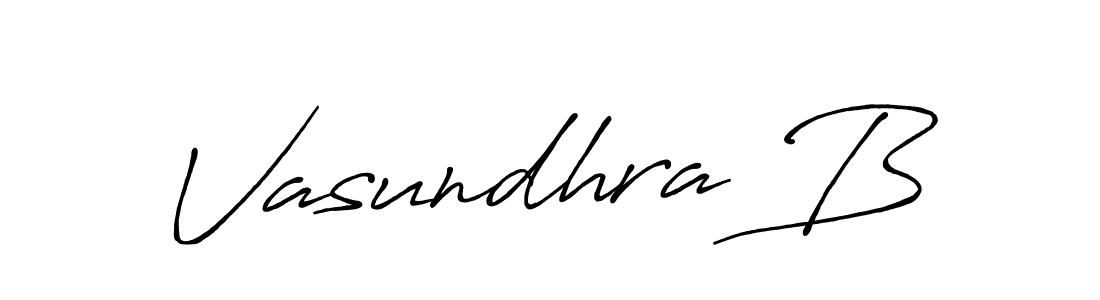 How to Draw Vasundhra B signature style? Antro_Vectra_Bolder is a latest design signature styles for name Vasundhra B. Vasundhra B signature style 7 images and pictures png