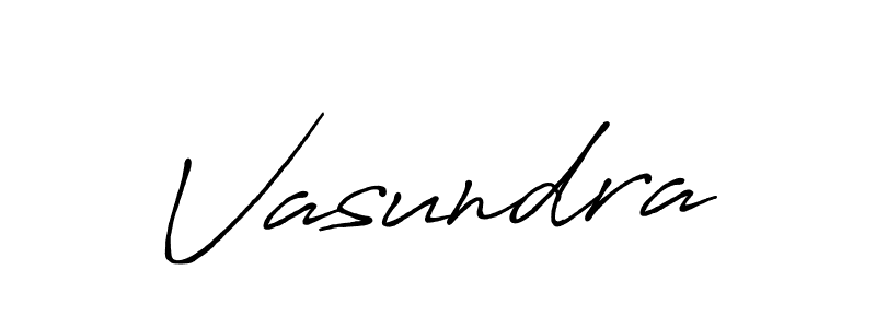 How to make Vasundra name signature. Use Antro_Vectra_Bolder style for creating short signs online. This is the latest handwritten sign. Vasundra signature style 7 images and pictures png