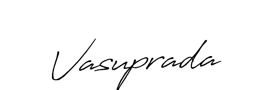 How to make Vasuprada name signature. Use Antro_Vectra_Bolder style for creating short signs online. This is the latest handwritten sign. Vasuprada signature style 7 images and pictures png