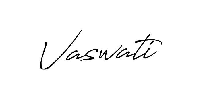 Make a beautiful signature design for name Vaswati. With this signature (Antro_Vectra_Bolder) style, you can create a handwritten signature for free. Vaswati signature style 7 images and pictures png