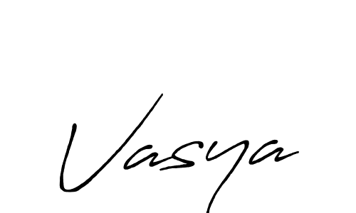 Create a beautiful signature design for name Vasya. With this signature (Antro_Vectra_Bolder) fonts, you can make a handwritten signature for free. Vasya signature style 7 images and pictures png