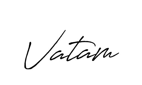 Vatam stylish signature style. Best Handwritten Sign (Antro_Vectra_Bolder) for my name. Handwritten Signature Collection Ideas for my name Vatam. Vatam signature style 7 images and pictures png