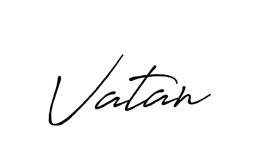 How to make Vatan name signature. Use Antro_Vectra_Bolder style for creating short signs online. This is the latest handwritten sign. Vatan signature style 7 images and pictures png