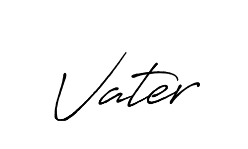 Design your own signature with our free online signature maker. With this signature software, you can create a handwritten (Antro_Vectra_Bolder) signature for name Vater. Vater signature style 7 images and pictures png