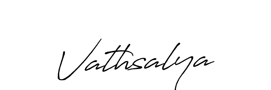 How to make Vathsalya name signature. Use Antro_Vectra_Bolder style for creating short signs online. This is the latest handwritten sign. Vathsalya signature style 7 images and pictures png