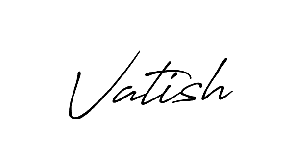 How to make Vatish signature? Antro_Vectra_Bolder is a professional autograph style. Create handwritten signature for Vatish name. Vatish signature style 7 images and pictures png
