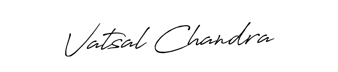 Design your own signature with our free online signature maker. With this signature software, you can create a handwritten (Antro_Vectra_Bolder) signature for name Vatsal Chandra. Vatsal Chandra signature style 7 images and pictures png