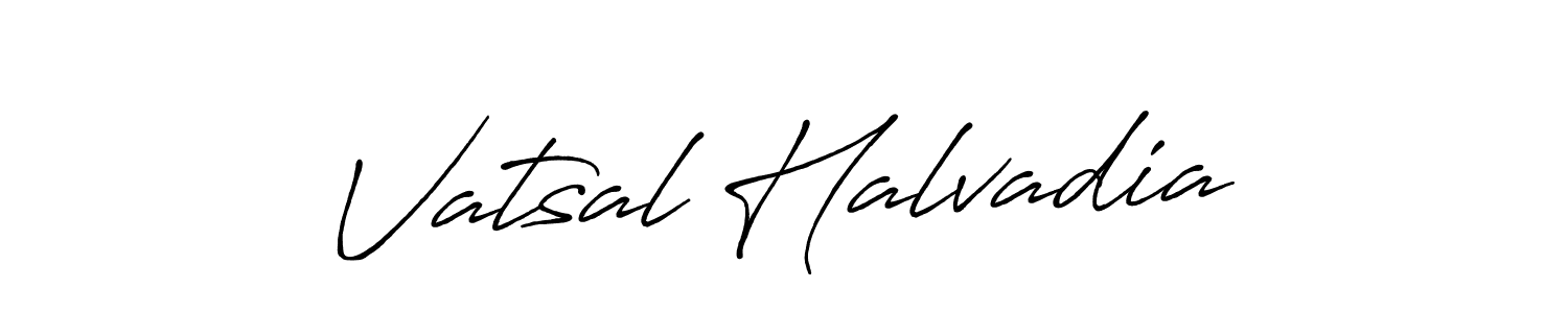 Vatsal Halvadia stylish signature style. Best Handwritten Sign (Antro_Vectra_Bolder) for my name. Handwritten Signature Collection Ideas for my name Vatsal Halvadia. Vatsal Halvadia signature style 7 images and pictures png