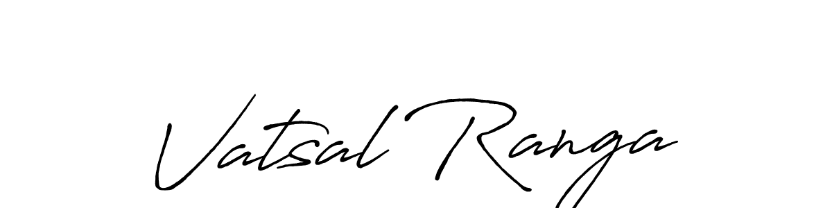 Vatsal Ranga stylish signature style. Best Handwritten Sign (Antro_Vectra_Bolder) for my name. Handwritten Signature Collection Ideas for my name Vatsal Ranga. Vatsal Ranga signature style 7 images and pictures png