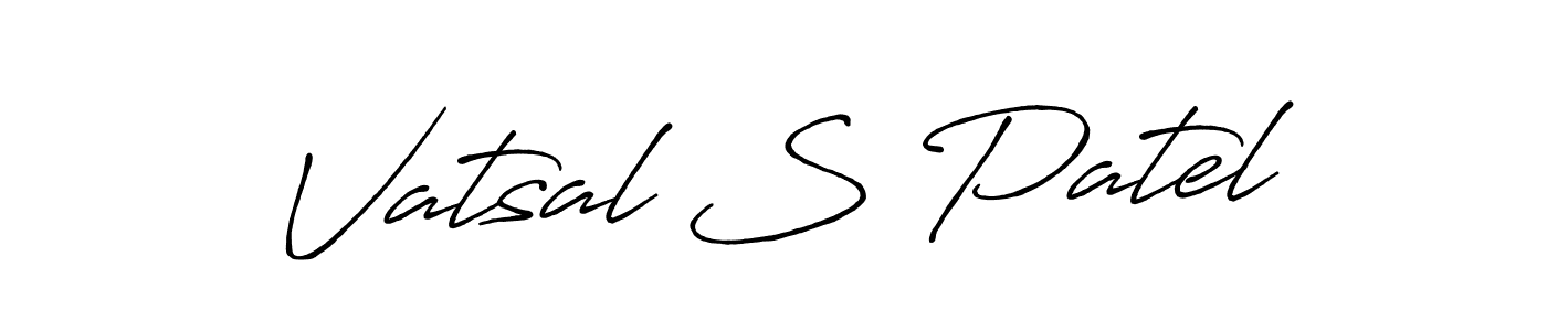 You should practise on your own different ways (Antro_Vectra_Bolder) to write your name (Vatsal S Patel) in signature. don't let someone else do it for you. Vatsal S Patel signature style 7 images and pictures png