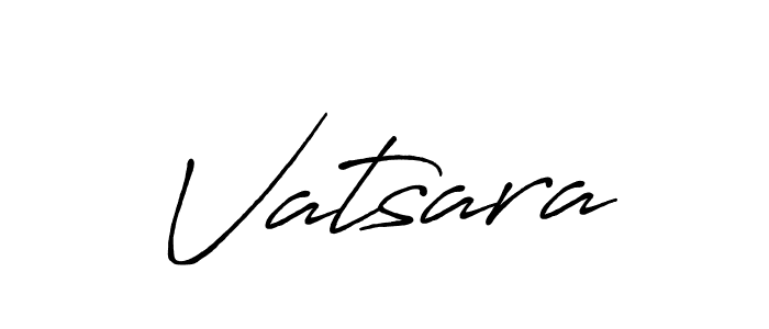 Create a beautiful signature design for name Vatsara. With this signature (Antro_Vectra_Bolder) fonts, you can make a handwritten signature for free. Vatsara signature style 7 images and pictures png