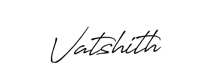 Design your own signature with our free online signature maker. With this signature software, you can create a handwritten (Antro_Vectra_Bolder) signature for name Vatshith. Vatshith signature style 7 images and pictures png