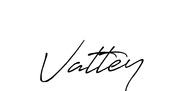 Design your own signature with our free online signature maker. With this signature software, you can create a handwritten (Antro_Vectra_Bolder) signature for name Vattey. Vattey signature style 7 images and pictures png