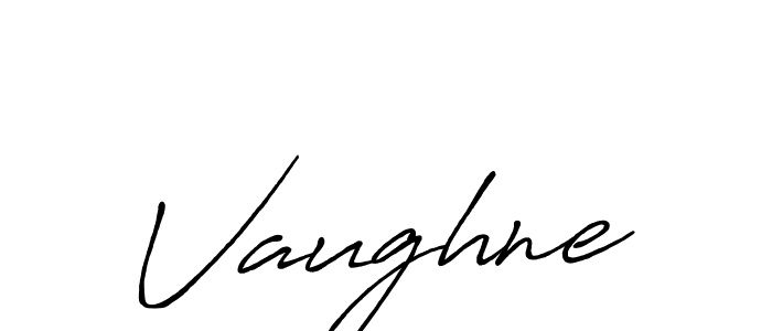 Use a signature maker to create a handwritten signature online. With this signature software, you can design (Antro_Vectra_Bolder) your own signature for name Vaughne. Vaughne signature style 7 images and pictures png