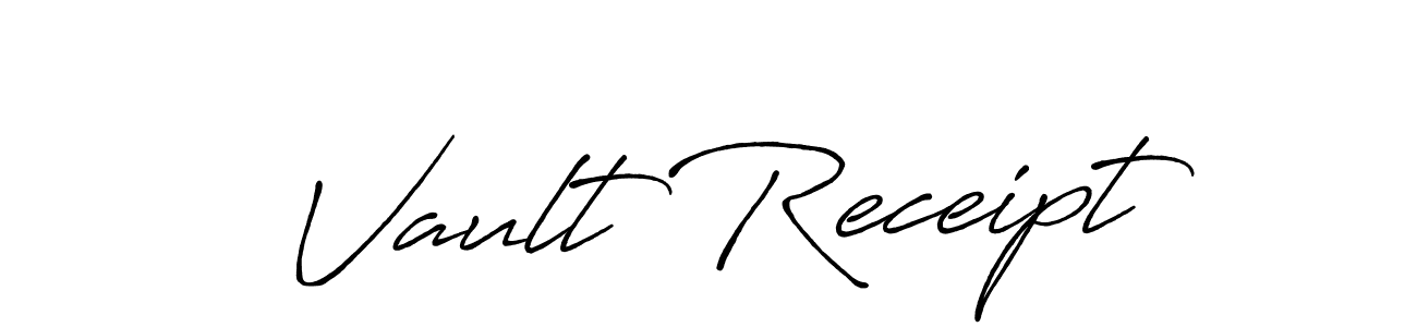 Best and Professional Signature Style for Vault Receipt. Antro_Vectra_Bolder Best Signature Style Collection. Vault Receipt signature style 7 images and pictures png