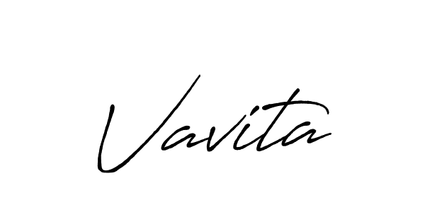 Create a beautiful signature design for name Vavita. With this signature (Antro_Vectra_Bolder) fonts, you can make a handwritten signature for free. Vavita signature style 7 images and pictures png