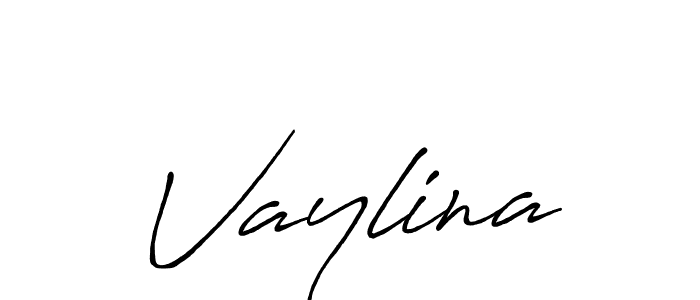 How to make Vaylina signature? Antro_Vectra_Bolder is a professional autograph style. Create handwritten signature for Vaylina name. Vaylina signature style 7 images and pictures png