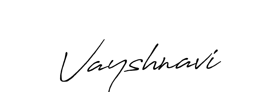 Design your own signature with our free online signature maker. With this signature software, you can create a handwritten (Antro_Vectra_Bolder) signature for name Vayshnavi. Vayshnavi signature style 7 images and pictures png