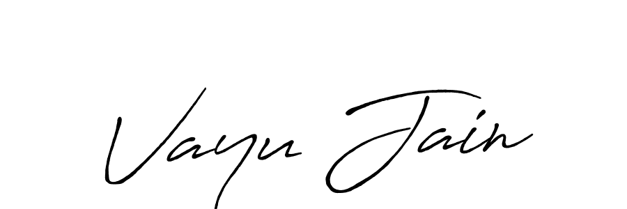 Also You can easily find your signature by using the search form. We will create Vayu Jain name handwritten signature images for you free of cost using Antro_Vectra_Bolder sign style. Vayu Jain signature style 7 images and pictures png