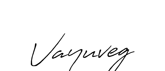 How to make Vayuveg name signature. Use Antro_Vectra_Bolder style for creating short signs online. This is the latest handwritten sign. Vayuveg signature style 7 images and pictures png