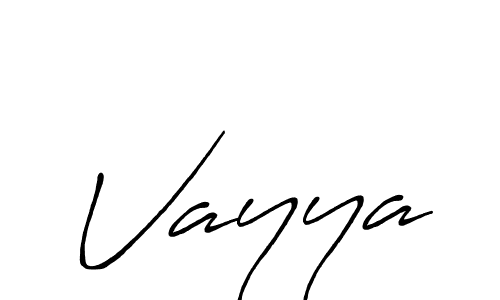 How to make Vayya name signature. Use Antro_Vectra_Bolder style for creating short signs online. This is the latest handwritten sign. Vayya signature style 7 images and pictures png