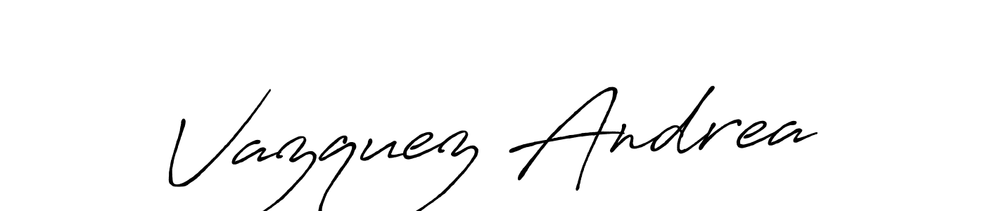 Make a beautiful signature design for name Vazquez Andrea. Use this online signature maker to create a handwritten signature for free. Vazquez Andrea signature style 7 images and pictures png