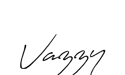 Vazzy stylish signature style. Best Handwritten Sign (Antro_Vectra_Bolder) for my name. Handwritten Signature Collection Ideas for my name Vazzy. Vazzy signature style 7 images and pictures png