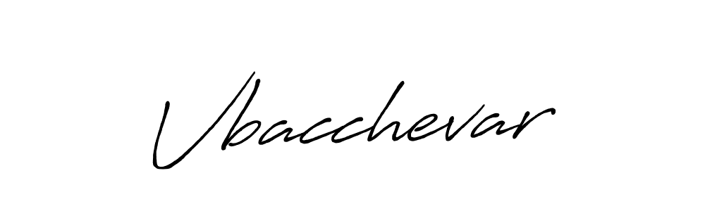 How to make Vbacchevar name signature. Use Antro_Vectra_Bolder style for creating short signs online. This is the latest handwritten sign. Vbacchevar signature style 7 images and pictures png