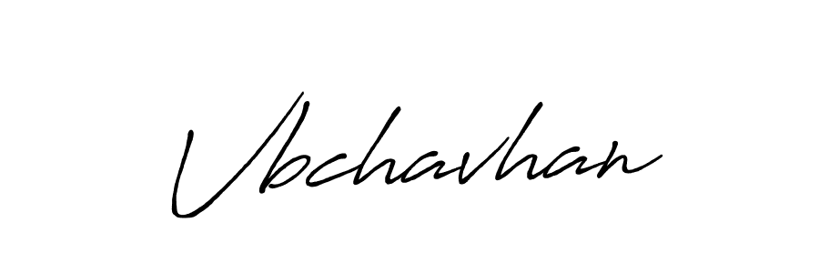 Make a beautiful signature design for name Vbchavhan. With this signature (Antro_Vectra_Bolder) style, you can create a handwritten signature for free. Vbchavhan signature style 7 images and pictures png