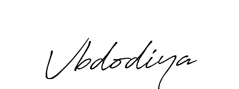 How to make Vbdodiya signature? Antro_Vectra_Bolder is a professional autograph style. Create handwritten signature for Vbdodiya name. Vbdodiya signature style 7 images and pictures png