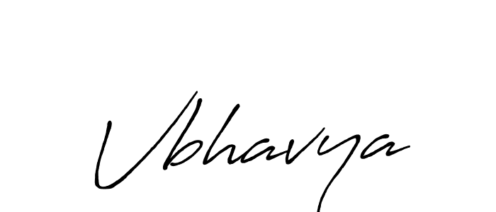 Design your own signature with our free online signature maker. With this signature software, you can create a handwritten (Antro_Vectra_Bolder) signature for name Vbhavya. Vbhavya signature style 7 images and pictures png