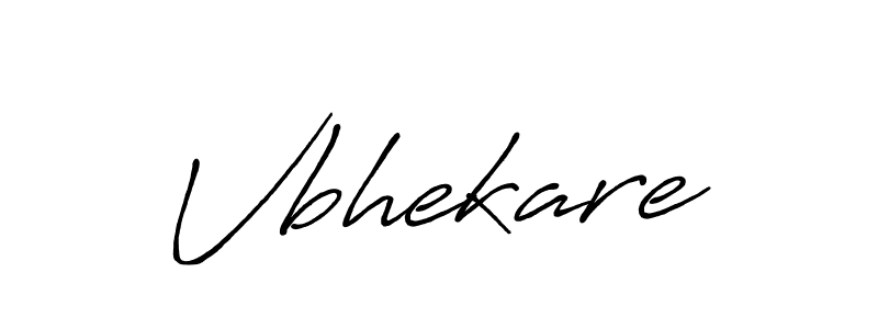 How to make Vbhekare name signature. Use Antro_Vectra_Bolder style for creating short signs online. This is the latest handwritten sign. Vbhekare signature style 7 images and pictures png