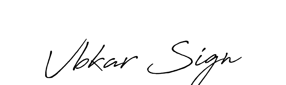 How to make Vbkar Sign name signature. Use Antro_Vectra_Bolder style for creating short signs online. This is the latest handwritten sign. Vbkar Sign signature style 7 images and pictures png